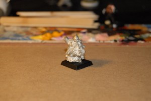 Señor del Clan con hacha y escudo